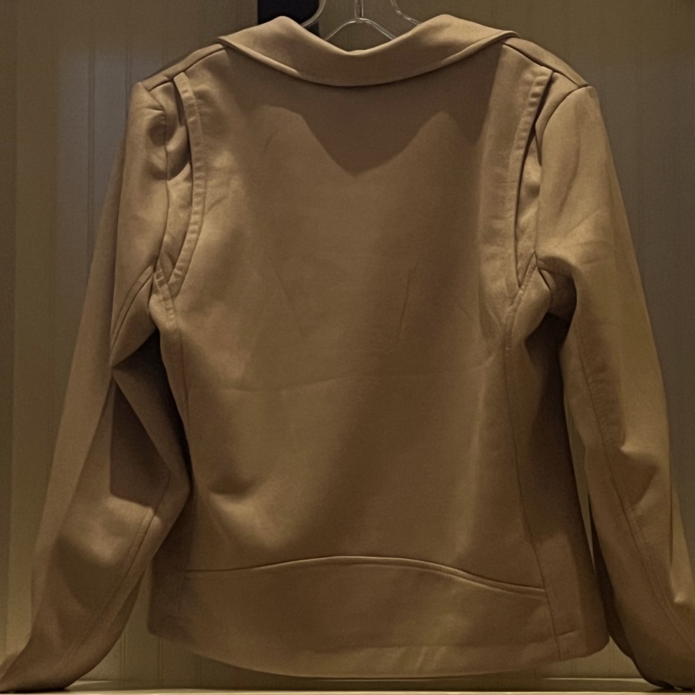 Maurice Faux Suede Coat | Size M | Taupe - Picture 4 of 4